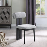 Dario Vegan Leather Dining Chairs - Set of 2, Contemporary Comfort with Stylish Walnut Frame