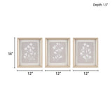 Wholesale Farmhouse White Floral Framed Wall Art