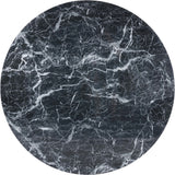 Omni Contemporary 48-Inch Round Dining Table with Realistic Faux Marble Finish for Modern Homes