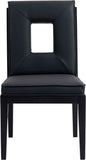 Gwendolyn - Faux Leather Dining Side Chair With Black Frame (Set of 2)