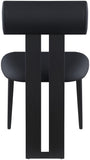 Dario Vegan Leather Dining Chairs - Set of 2, Contemporary Comfort with Stylish Walnut Frame