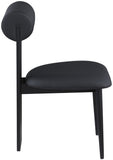 Dario Vegan Leather Dining Chairs - Set of 2, Contemporary Comfort with Stylish Walnut Frame