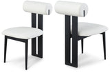 Dario Dining Chair Pair – Contemporary Vegan Leather Design with Comfort & Durability for Modern Homes