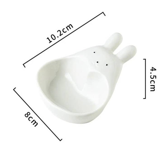 Creative Rabbit Ceramic Dipping Sauce Bowl