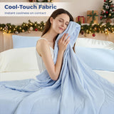 Modern Wave Quilting Reversible All Season Comforter, Blue