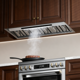 CIARRA Professional Series 34 inch Built-In Range Hood Insert with 4-Speed Levels and Smart Control | CAS34927A-OW