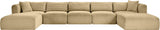 Shaggy - 7 Piece Modular Sectional With 2 Ottomans