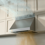 CIARRA Professional Series 304 Stainless Steel 30 inch 950 CFM Under Cabinet Range Hood with 4-Speed Levels and Smart Control | CAS30928A-OW