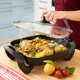 Moss & Stone 12-Inch Square Nonstick Electric Skillet