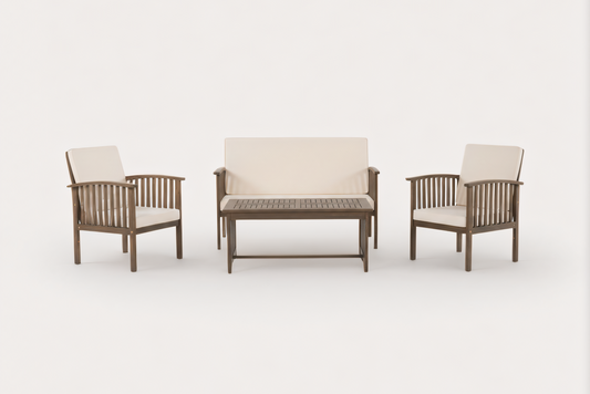 LOVEN Outdoor 4-Piece Chat Set