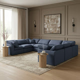 Indulge - Linen 8 Piece Modular Cloud Sectional Sofa