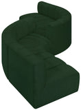 Arc - Boucle Fabric 6 Piece Modular Sofa - Black