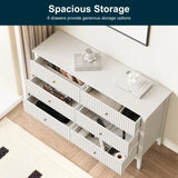 Wholesale 47" 6-Drawer Fluted Dresser, Eco-Friendly & Water-Resistant
