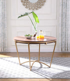 Eleanor Walnut Veneer Dining Table with Brushed Gold Base - Contemporary Design for Stylish Spaces