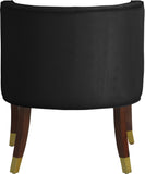 Perry Contemporary Dining Chair Set of 2 - Plush Comfort with Elegant Button Tufting & Gold Accents