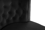 Perry Contemporary Dining Chair Set of 2 - Plush Comfort with Elegant Button Tufting & Gold Accents