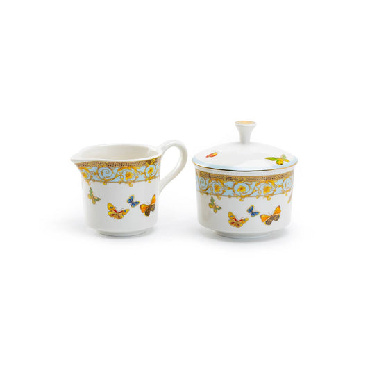 Grace Teaware Butterfly Blue Sugar & Creamer Set