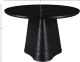 Bernada Dining Table - Elegant Mid-Century Design with Fluted Base for Stylish Gatherings
