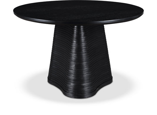 Bernada Dining Table - Elegant Mid-Century Design with Fluted Base for Stylish Gatherings