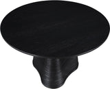 Bernada Dining Table - Elegant Mid-Century Design with Fluted Base for Stylish Gatherings