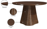 Bernada Dining Table - Elegant Mid-Century Design with Fluted Base for Stylish Gatherings