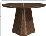 Bernada Dining Table - Elegant Mid-Century Design with Fluted Base for Stylish Gatherings