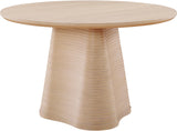 Bernada Dining Table - Elegant Mid-Century Design with Fluted Base for Stylish Gatherings