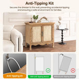 Wholesale Farmhouse Storage Cabinet with Flower Pattern