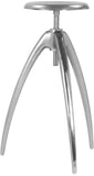 Clara Adjustable Contemporary Bar Stool – Sleek Aluminum Design for Modern Kitchen & Home Bar