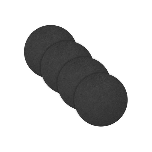 Loft Felt Black Placemat -Round 13"- Set of 4