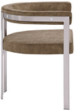 Marcello Dining Chair Set of 2 - Contemporary Velvet Seating with Durable Chrome Frame for Modern Homes