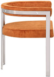 Marcello Dining Chair Set of 2 - Contemporary Velvet Seating with Durable Chrome Frame for Modern Homes