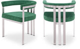 Marcello Dining Chair Set of 2 - Contemporary Velvet Seating with Durable Chrome Frame for Modern Homes