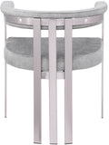 Marcello Dining Chair Set of 2 - Contemporary Velvet Seating with Durable Chrome Frame for Modern Homes