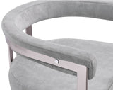 Marcello Dining Chair Set of 2 - Contemporary Velvet Seating with Durable Chrome Frame for Modern Homes