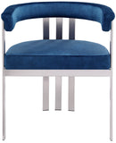 Marcello Dining Chair Set of 2 - Contemporary Velvet Seating with Durable Chrome Frame for Modern Homes
