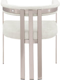 Marcello Dining Chair Set of 2 - Contemporary Velvet Seating with Durable Chrome Frame for Modern Homes