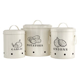 Kook Potato, Onion & Garlic Storage Canisters Set