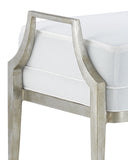 Torrey Silver Ottoman, Muslin