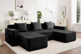 MARTHA 117" 3-Seater Sofa with 2 Ottomans