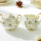 Grace Teaware Holiday Snowmen Sugar & Creamer Set