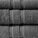 Turkish Cotton 500gsm 6-Piece Towel Set, Dark Grey Charcoal