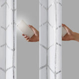 Wholesale Metallic (Max Blackout) Window Panel, White/Silver