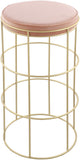 Rebar Velvet Counter Stool - Chic Black Velvet with Gold Finish for Modern Kitchen & Bar Decor