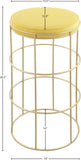 Rebar Velvet Counter Stool - Chic Black Velvet with Gold Finish for Modern Kitchen & Bar Decor