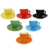 Lorren Home Porcelain Espresso Cups & Saucers, Set of 6