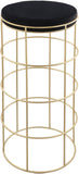 Rebar Contemporary Bar Stool with Luxurious Gold Finish and Plush Cushion for Stylish Dining Spaces