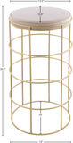 Rebar Contemporary Bar Stool with Luxurious Gold Finish and Plush Cushion for Stylish Dining Spaces