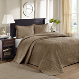 Antimicrobial Cottage Embroidered 3-Piece Bedspread Set