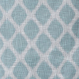 Ikat Blackout Patio Window Curtain, Aqua Blue